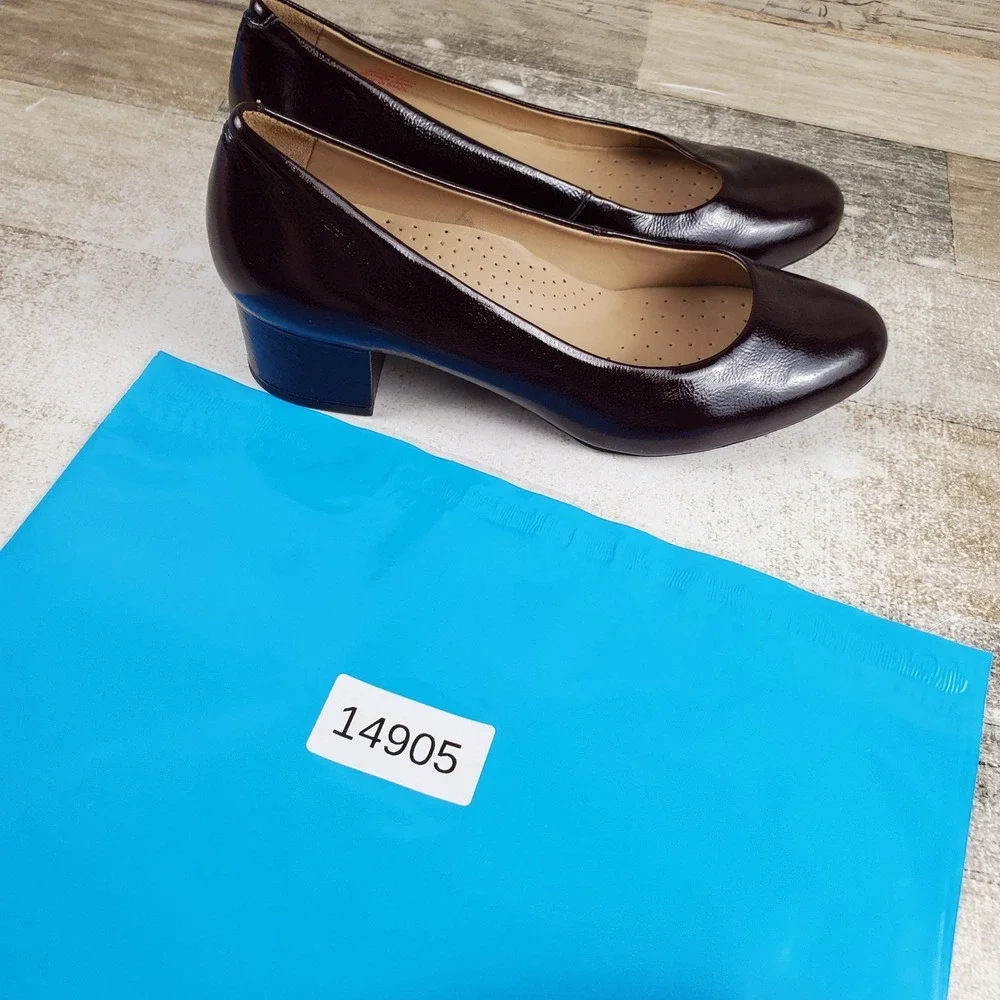 Marc Joseph Womens Dress Pumps Sz 6 Broad St Patent Slip On Block